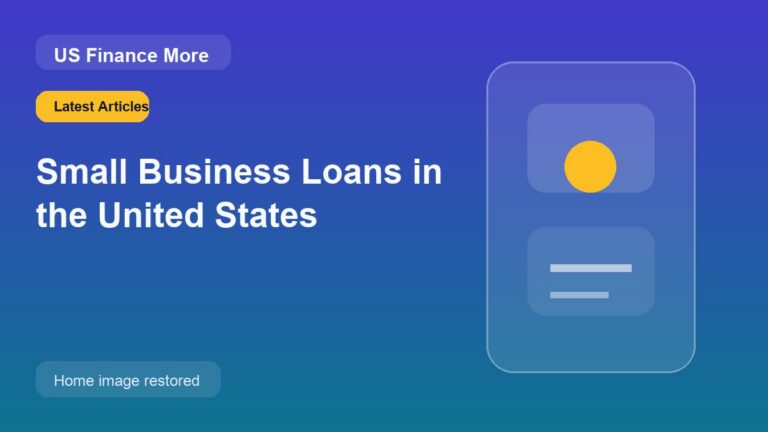 Small Business Loans in the United States