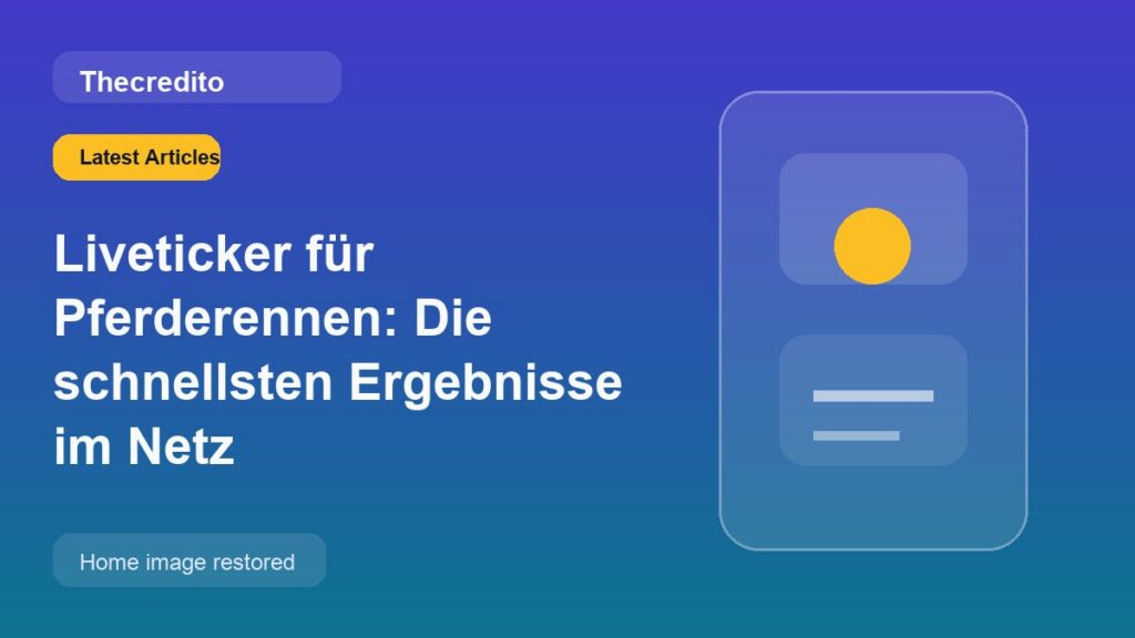 Liveticker für Pferderennen: Die schnellsten Ergebnisse im Netz