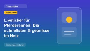 Liveticker für Pferderennen: Die schnellsten Ergebnisse im Netz