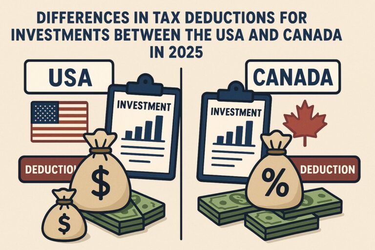 Differences In Tax Deductions For Investments Between The USA And Canada In 2025