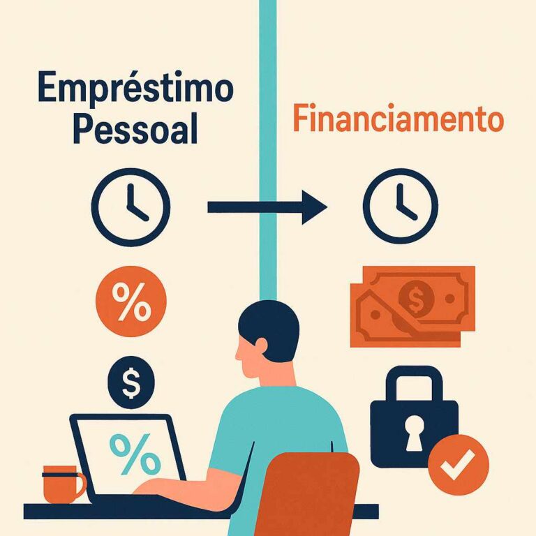 Diferença entre empréstimo pessoal e financiamento: Qual escolher?